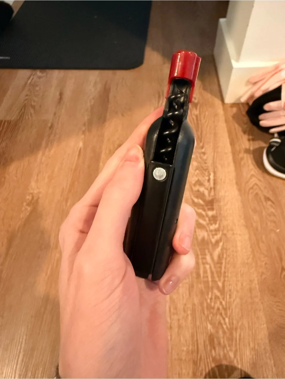 Wine bottle shaped wine key